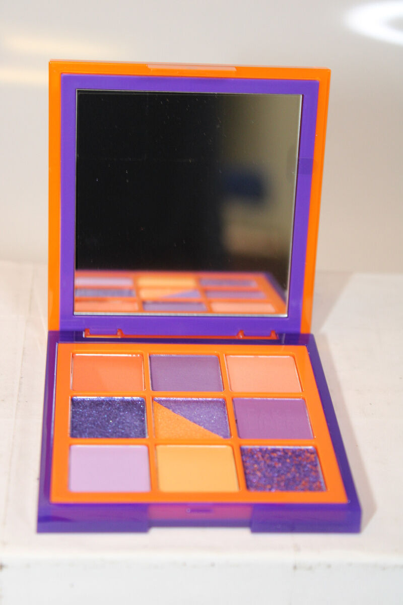 Huda Beauty Color Block Obsessions Eyeshadow And Liner Palette: Purple &  Orange w/ Free gift