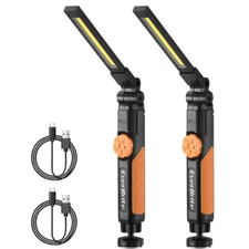 EverBrite LED Rechargeable Work Light Magnetic 800 Lumen COB Foldable Flashlight