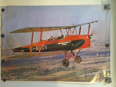 PLAISTOW PICTORIAL #C55 TIGER MOTH POSTER 25''X35''