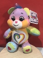 Care Bears, Togetherness Bear Rainbow Heart Plush Bean Stuffed Animal 2022