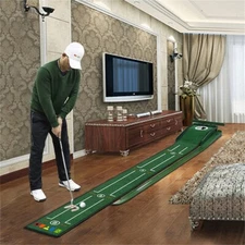 Golf Putting Green Golf Trainer Aid Practice Mat Great for home office party