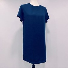 LULUS S Shift & Shout Navy Blue Classy Short Cocktail Shift Mini Dress Preppy