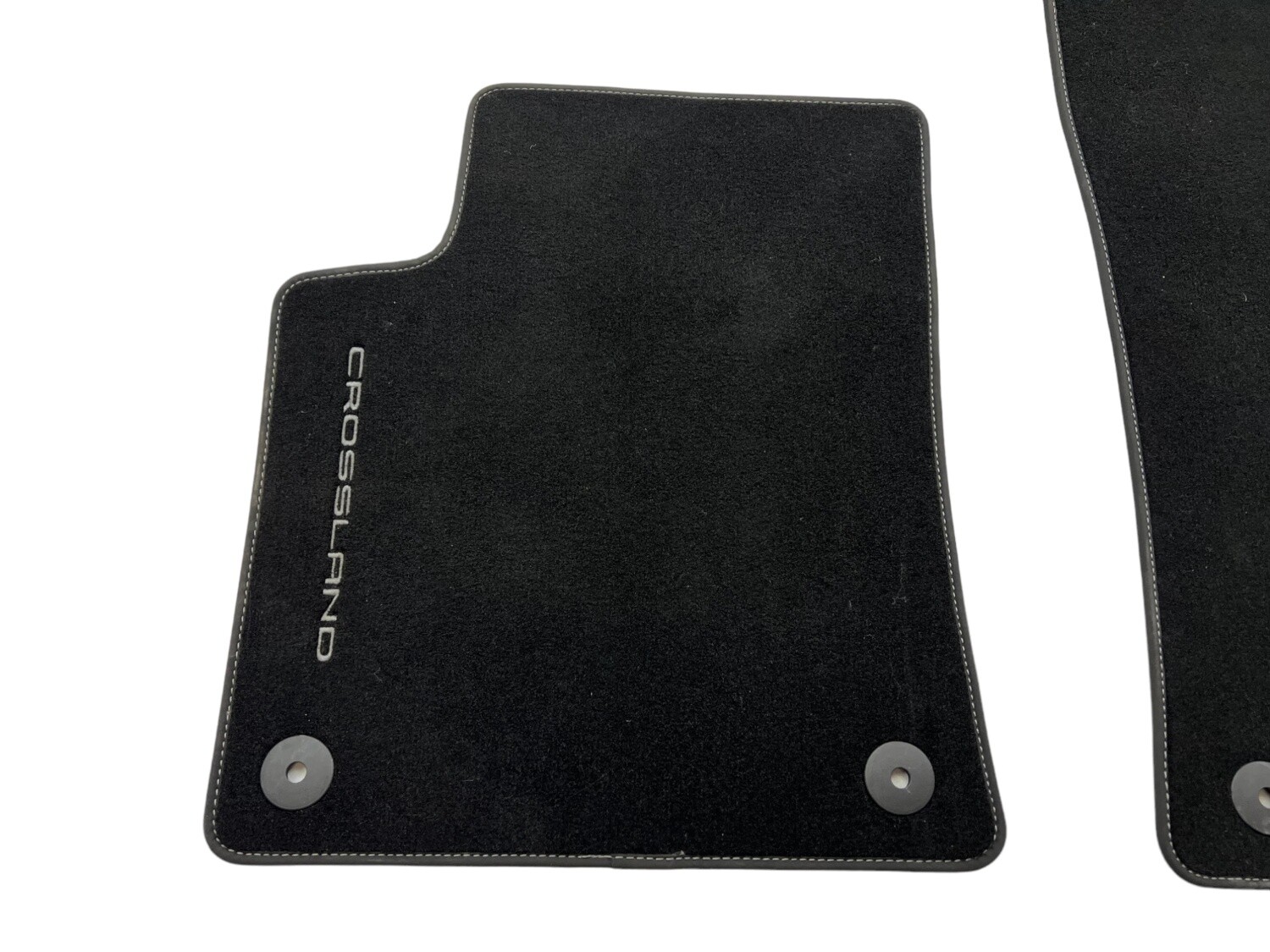 OEM Vauxhall Car Mats Carpet Velour Black Crossland Fabric with Logo