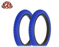 ALTALINE Bicycle TIRES  16" x 2.125" BLUE COMP III STYLE (2) TIRES BMX STYLE