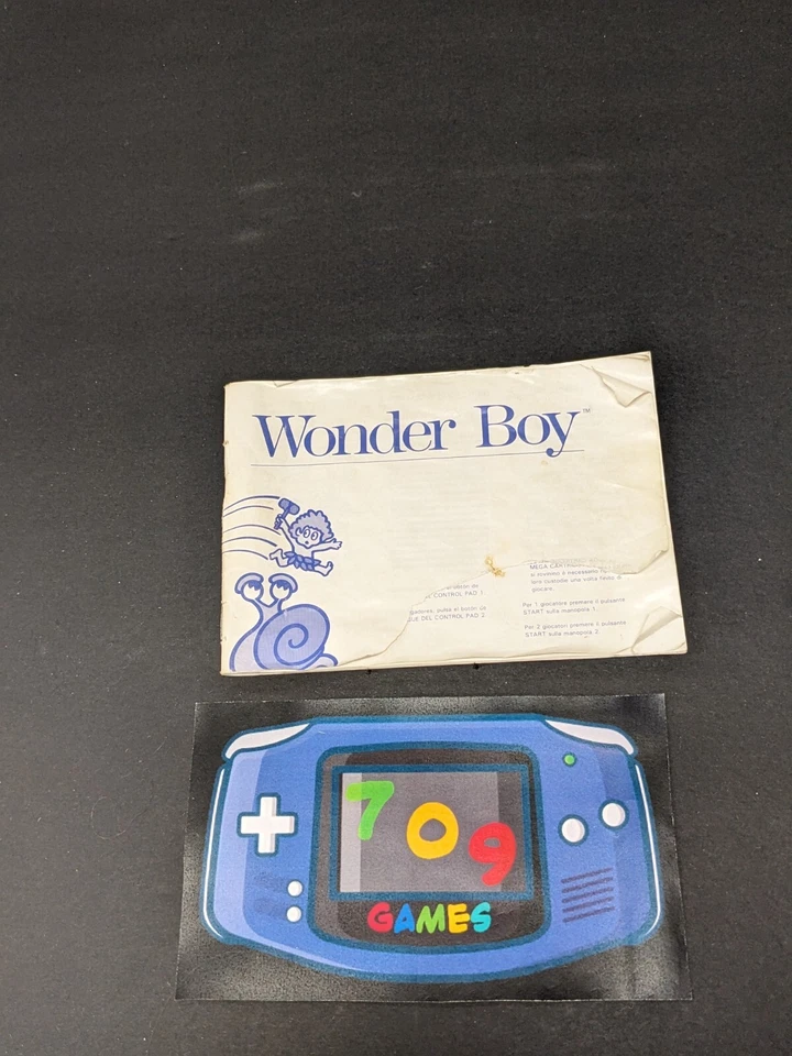 Wonder Boy (Sega Master System) CIB COMPLETE - Image 4 of 4
