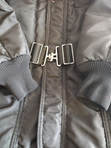 VINTAGE 1970'S MEN'S BLACK ARCTIC CAT SNOWMOBILE ONE PIECE SUIT & ZIP-OFF HOOD - Picture 12 of 24