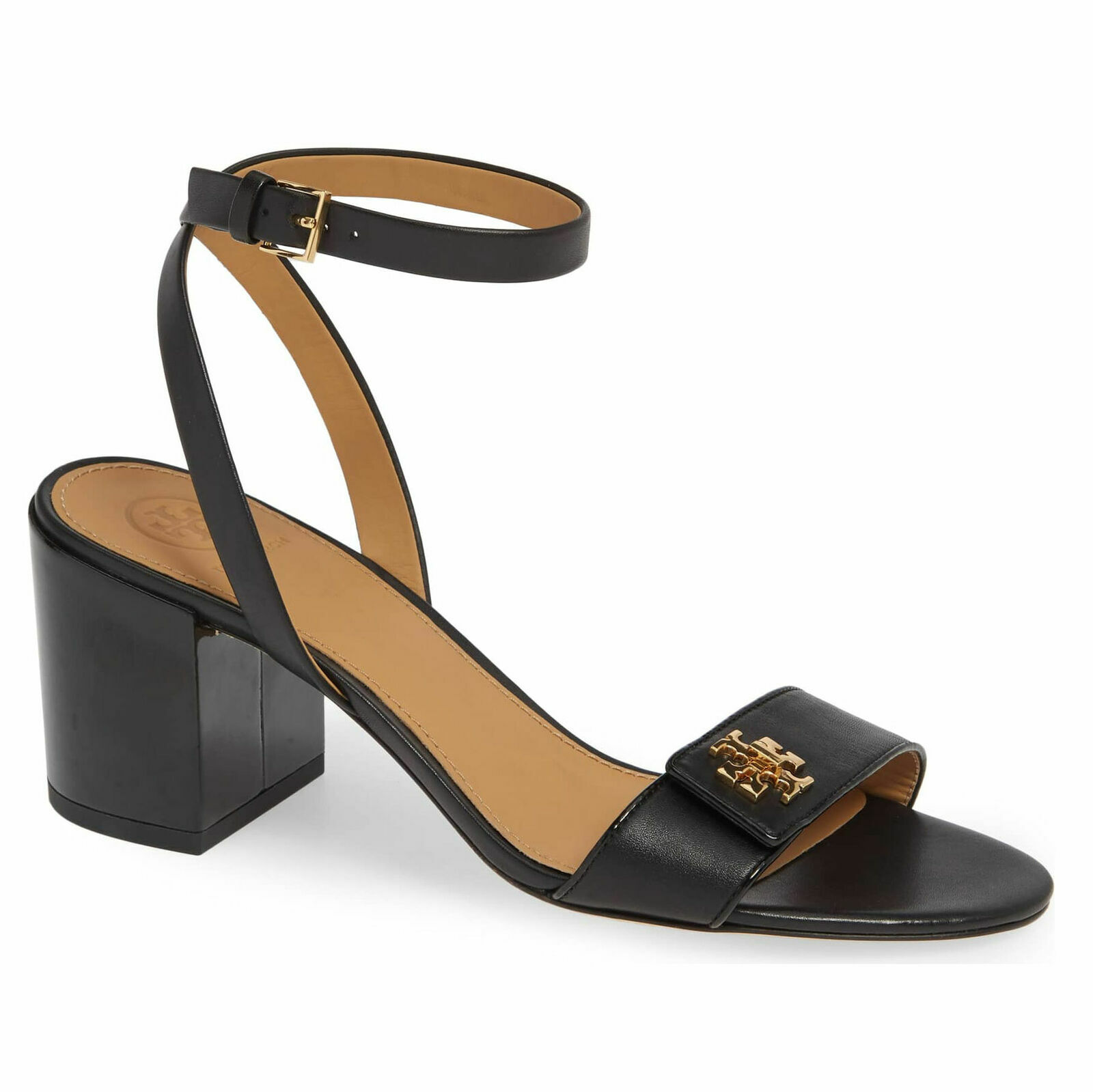 NIB Tory Burch Kira Leather Sandal Shoes Heels 65 mm PERFECT Black | eBay