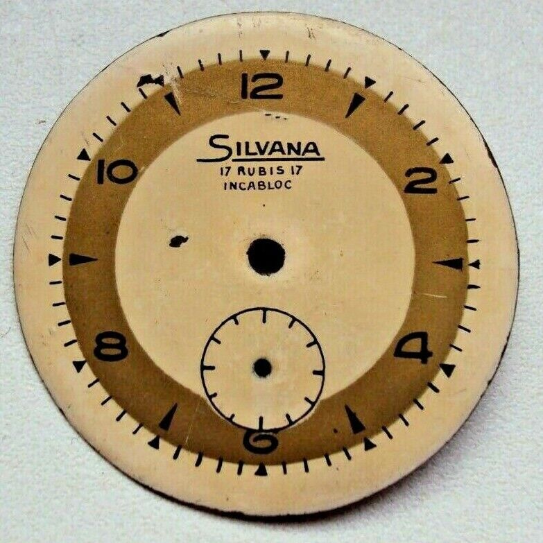 Vintage watch dial Silvana
