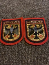VTG Lot Of 2 DEUTSCHLAND Germany Sew On Felt Patches