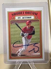 2021 Topps Heritage #246 - Shohei Ohtani In Action - AUTO - On Card Signed