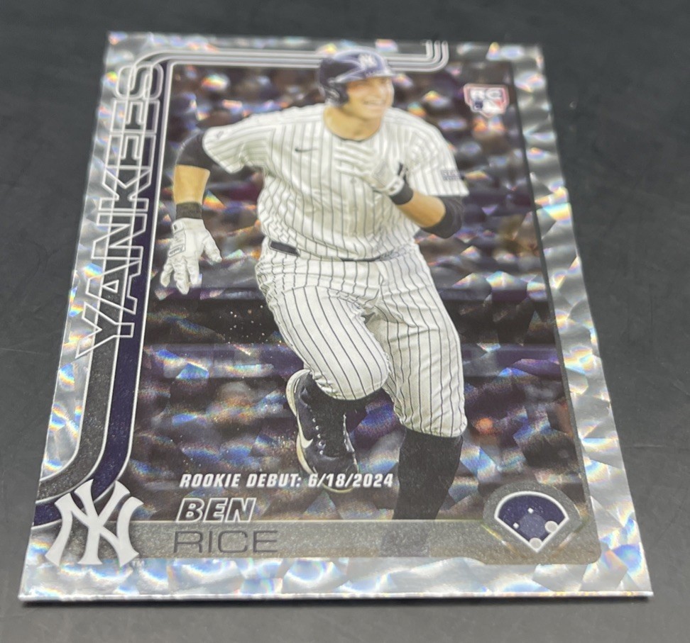 2025 Topps Update #US25 Ben Rice Silver Foilboard Rookie Debut RC NY Yankees