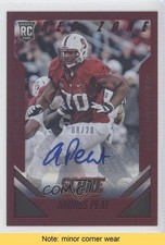 2015 Score Rookie Red Zone Signatures 8/20 Andrus Peat #362 Auto READ b9e