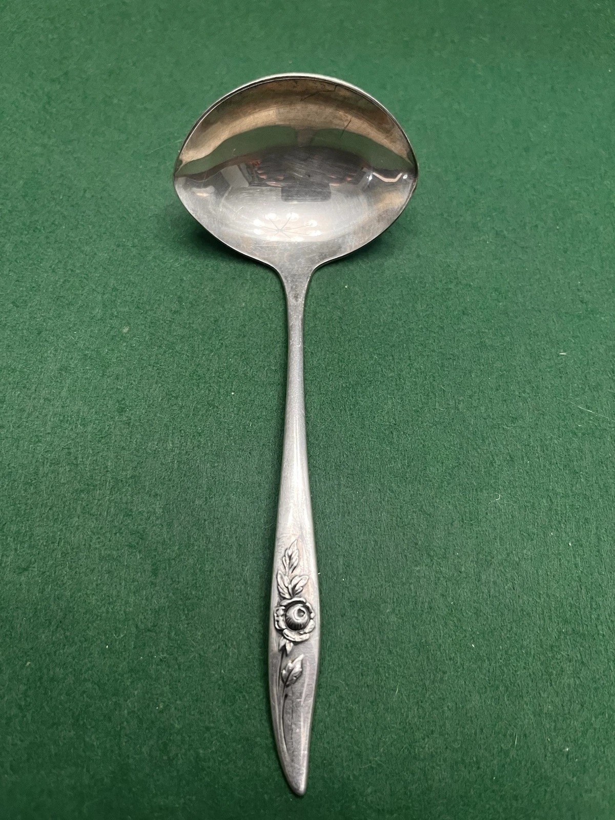 BELLE ROSE-ONEIDA HERITAGE STERLING SAUCE LADLE