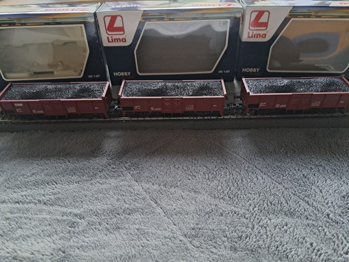3 Offene Güterwagen H0 Maßstab 1/87 Lima HL 6016 neu In OVP | Zustand: Neu