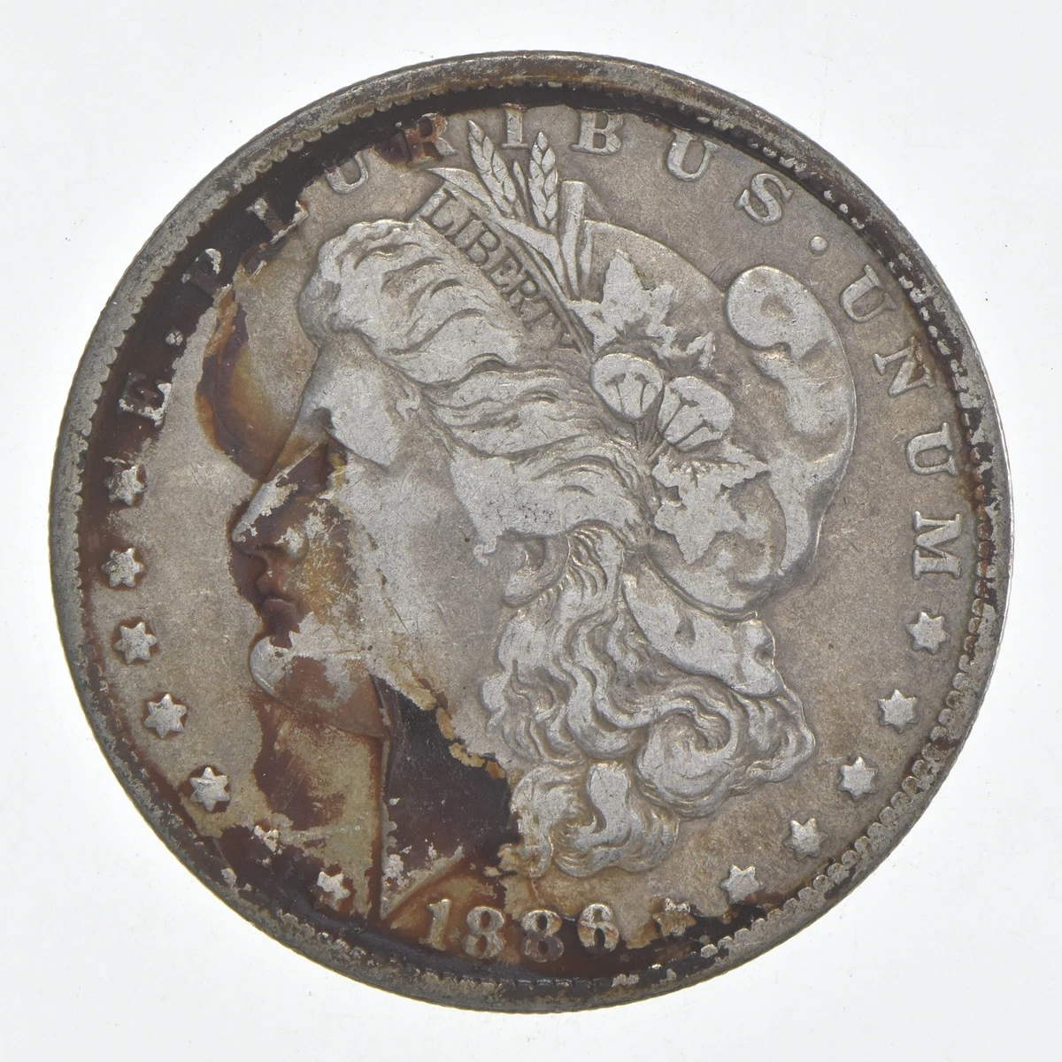 Circulated Silver 1886 Year Morgan US Dollars (1878-1921) for sale