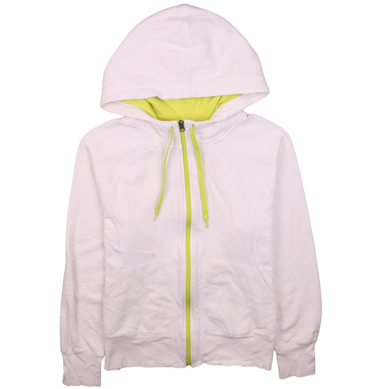 Champion Women's White Full Zip Hoodie XL
