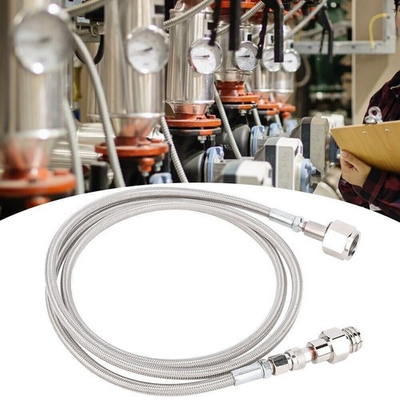 #ad #ad 1.8m High Pressure Hose CO2 for Soda to External W21.8‑14 Tank Direct Adapter $56.82