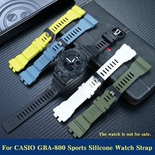 For Casio G-SHOCK GBA-800 GBD-800 Silicon Sports Watchband Waterproof Strap 16mm