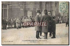 La demonstration du 1er mai � Paris - � la mairie du Ve - N�lio, E. Le Deley, Pa