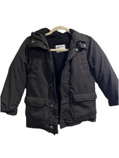 Old Navy Boys Kids Black Hooded Winter Jacket Jacket S 6-7
