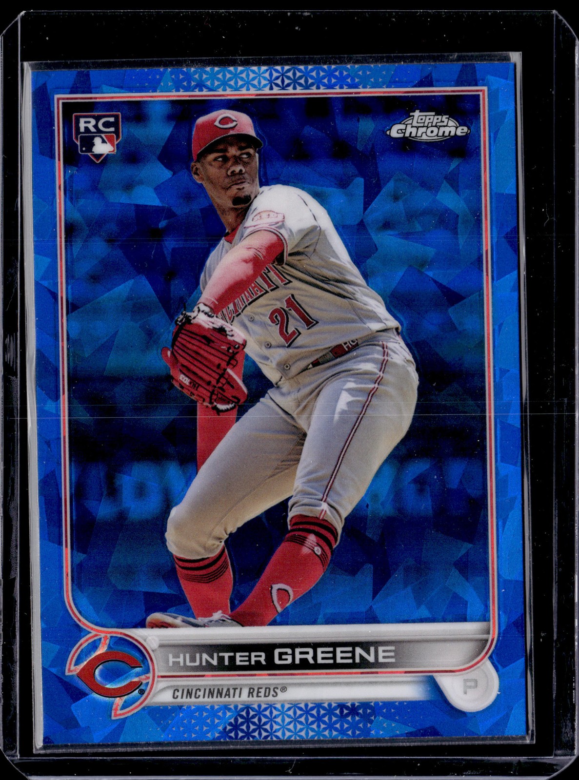 2022 Topps Chrome Sapphire Edition #549 Hunter Greene