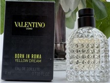 Valentino Born In Roma Yellow Dream Men Mini 0.135 oz 4ml Eau De Toilette Dab-On