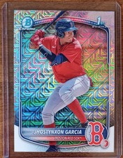Jhostynxon Garcia 2025 Bowman - Chrome Mega Box Mojo Refractor BCP-43 1st Bowman