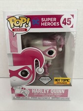 NIB Funko Pop DC Super Heroes Harley Quinn #45 Pink Diamond w/ Protector Rare