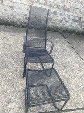 IKEA VÄSMAN 2004 Armlehnstuhl Liegestuhl mit Hocker