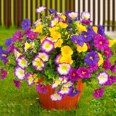 Artificial Flowers for Outdoors Fake Plants Spring Summer Decor, 12