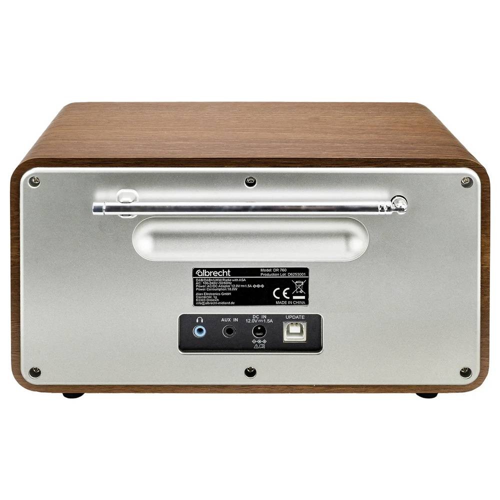 Radio de table Albrecht DR 760 DAB+ Bluetooth pour écouter sans grésillement - 3