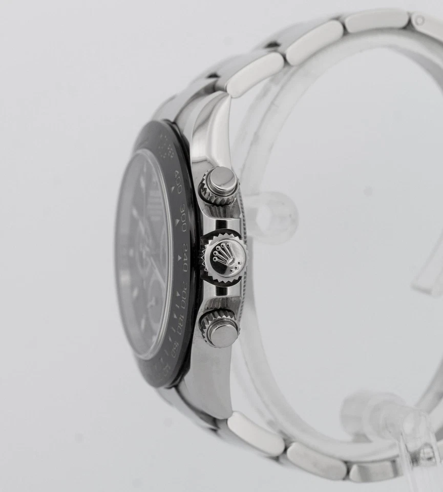 Rolex Daytona Cosmograph 2022 papeles cerámica negra 40 mm acero inoxidable 116500 LN CAJA Foto 3 de 4