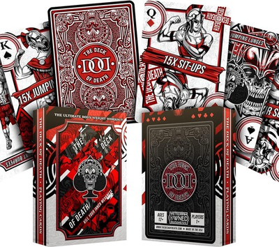 #ad Deck of Death Fitness Cards Full Body Workout Game Home Gym Travel $19.99
