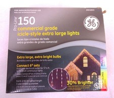 GE Pro-Line 150 MULTICOLOR Commercial Grade Icicle Style Extra Large Lights NEW