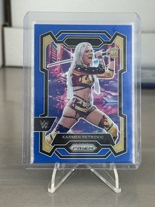 2024 Panini Prizm WWE - Karmen Petrovic #107 Blue Prizm /199 (RC)