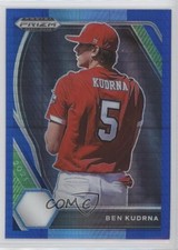 2021 Panini Prizm Draft Picks Blue & Carolina Hyper Ben Kudrna #PDP43 0g45