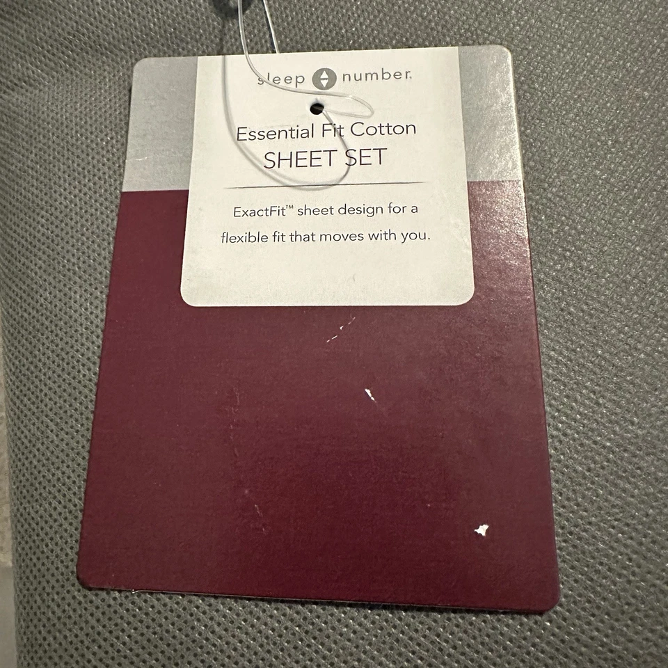 Sleep Number ExactFit Essential Fit Cotton Full Size Sheet Set in Wine - Image 4 of 4