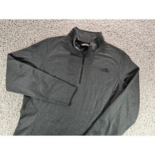 The North Face Womens XL Pullover Gray 1/4 Zip Long Sleeve Top