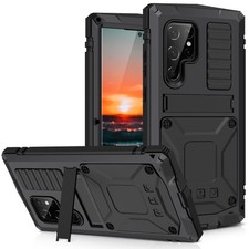 Simicoo Samsung S22 Ultra Metal Case w/ Screen Protector  Camera Cover