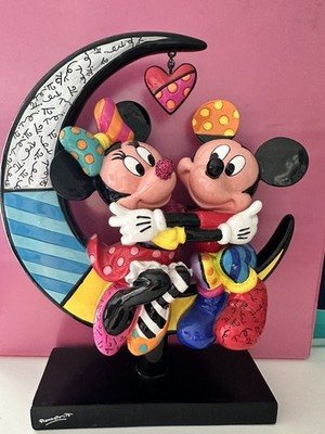 Disney ROMERO BRITTO Mickey & Minnie Mouse On Moon Limited Edition 3000