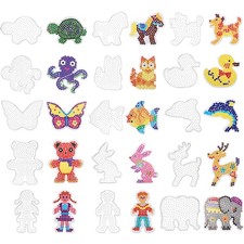 Vielfältige 15 Bügelperlen Vorlagen aus Kunststoff – 5mm Steckplatten Set