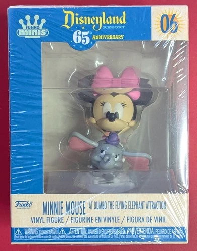 Disneyland 65 Year Anniversary Minnie Mouse Dumbo Attractions Funko Minis New 06