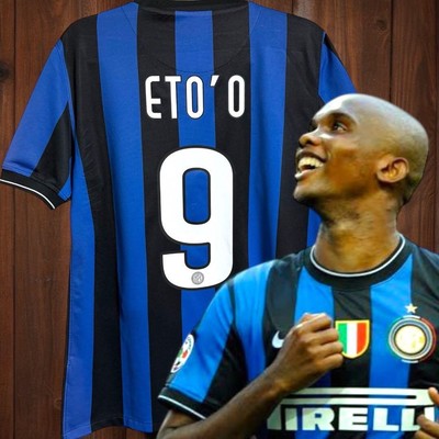 Eto'o 9 M INTER MILAN 2009 2010 Home Jersey Maglia Shirt 354270 Nike