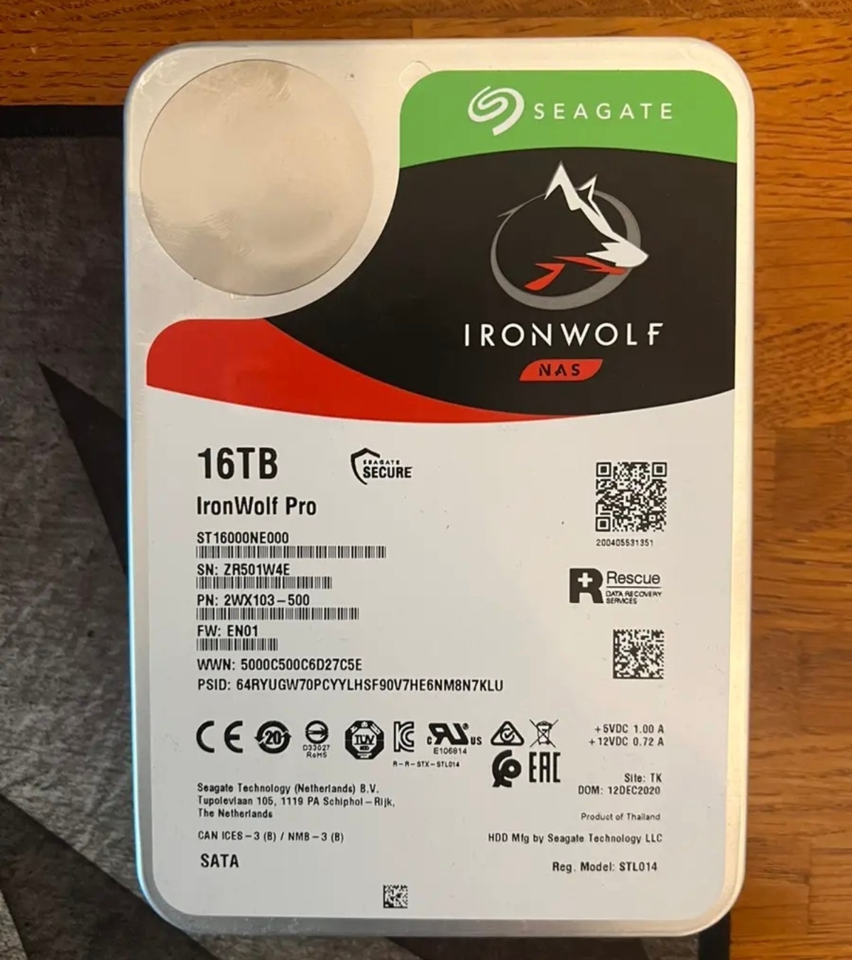 Seagate Ironwolf Pro 16Tb ST16000NE000 Hard Disk