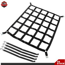 Heavy Duty Truck Bed Rugged Cargo Net With Cam Buckles S-Hook 42" x 50" 1100lbs