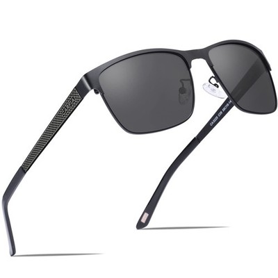 Polarisierte Herren Sonnenbrille Metallrahmen UV 400 Fahrerbrille Sportbrille...