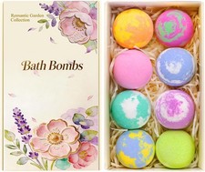 8PCS Bath Bomb Gift Set for Women Spa Self Care Gifts with Essential Oils Relax