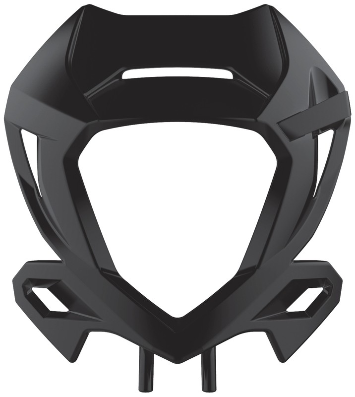 Cache phare POLISPORT noir pour moto enduro tout-terrain