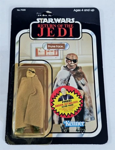 A-937 MINT ON CARD VINTAGE 80'S KENNER STAR WARS ROTJ 77 BACK PRUNE FACE