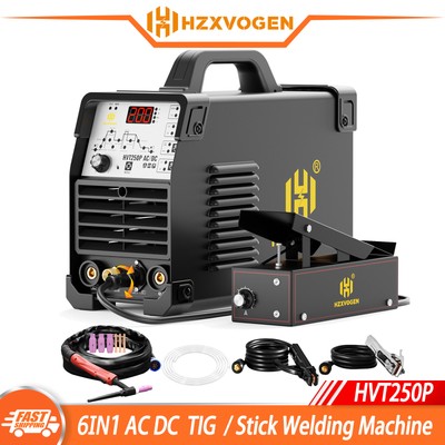 200A AC/DC Aluminum TIG Welder with Pulse TIG/HF TIG/Pulse TIG/SPOT TIG/Stick
